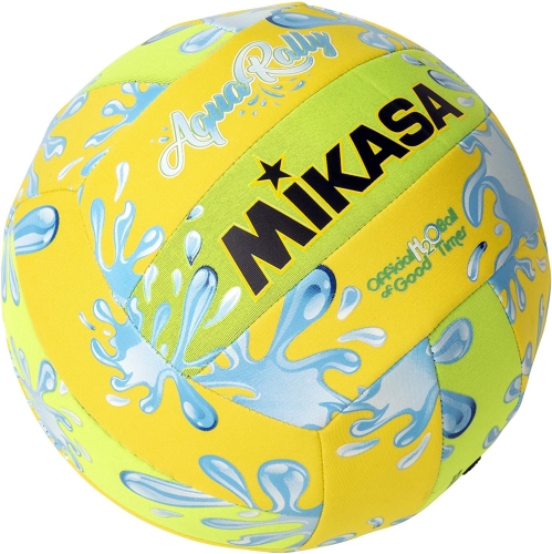 Mikasa Ballon de Volley Série Aqua Rally - VAR Balle de Plage à Usage Récréatif Taille 5, Jaune & Vert