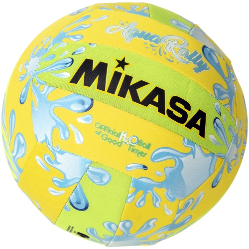 Mikasa Ballon de Volley Série Aqua Rally - VAR Balle de Plage à Usage Récréatif Taille 5, Jaune & Vert
