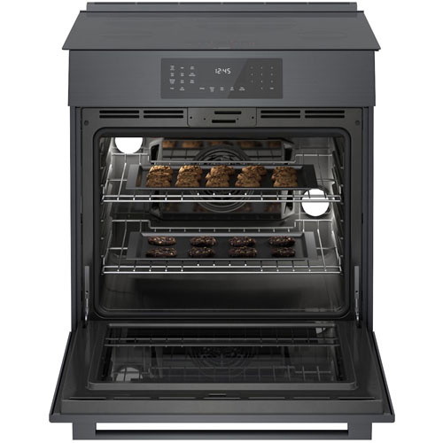 Bosch 30" 4.6 Cu. Ft. True Convection Slide-In Induction Range - Black Stainless