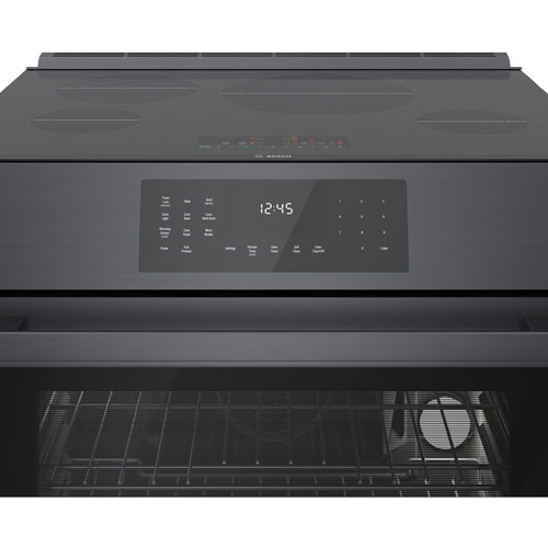 Bosch 30" 4.6 Cu. Ft. True Convection Slide-In Induction Range - Black Stainless