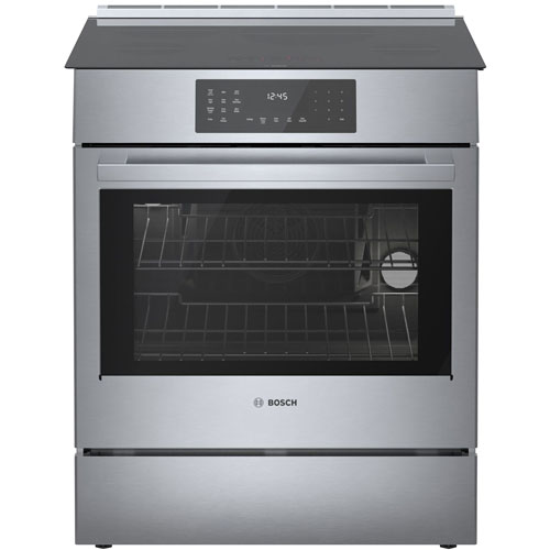 Bosch 30" 4.6 Cu. Ft. True Convection Slide-In Induction Range - Stainless Steel