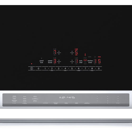 Bosch 30" 4.6 Cu. Ft. True Convection Slide-In Induction Range - Stainless Steel