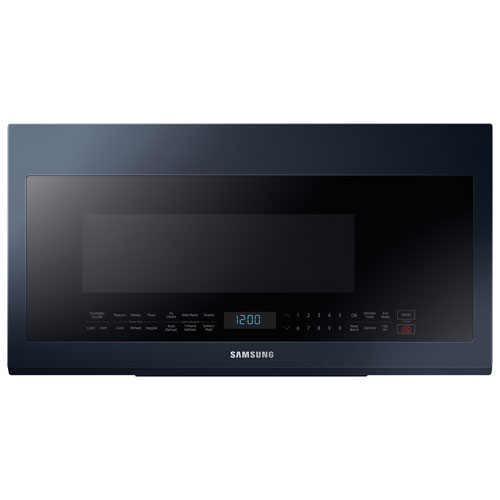 Samsung BESPOKE Over-The-Range Microwave - 2.1 Cu. Ft. - Navy Steel