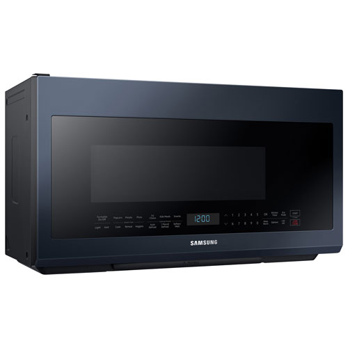 Samsung BESPOKE Over-The-Range Microwave - 2.1 Cu. Ft. - Navy Steel