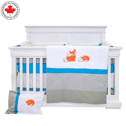 Ensemble de literie pour berceau de bébé Bebelelo pour garçons et filles - Ensemble de literie pour bébé 7 pièces