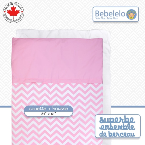 Ensemble de literie pour berceau de bébé Bebelelo pour garçons et filles - Ensemble de literie pour bébé 5 pièces