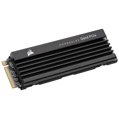SSD interne MP600 Pro LPX 2 To M.2 NVMe PCI-e avec dissipateur thermique de Corsair - Optimisé pour la PS5
