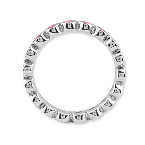 Pink Tourmaline Ring 1.00 Carat in Sterling Silver