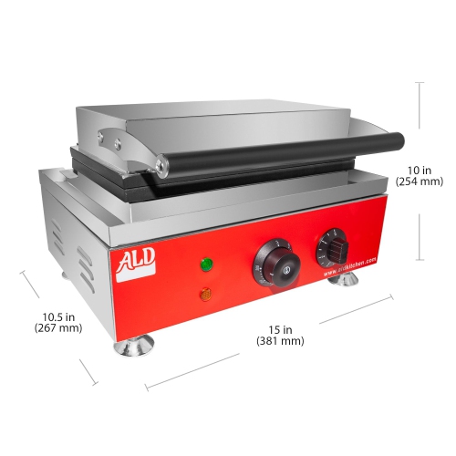 Taiyaki Fish Waffle Maker | Commercial Taiyaki Machine | Fish Shaped Waffles Taiyaki Maker | 6 Waffles | Stainless Steel | 110V