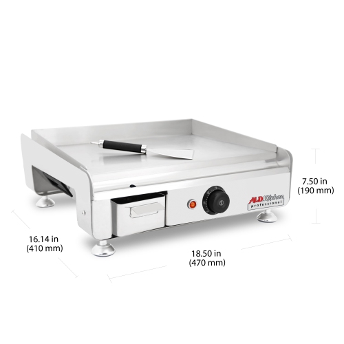 AP-412 Flat Top Griddle | Teppanyaki Grill with Manual Control | 110V
