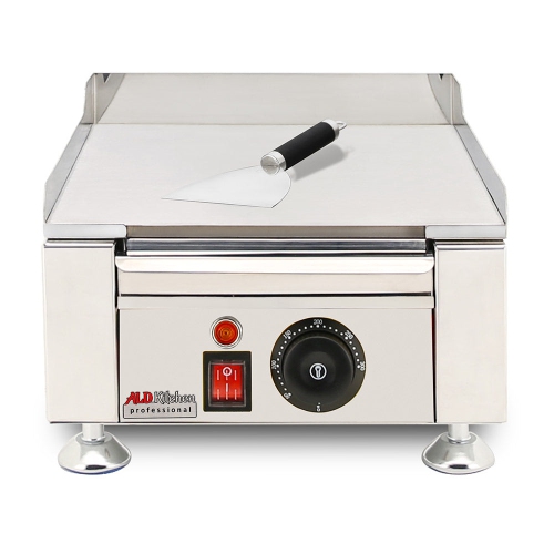AP-413 Flat Top Griddle | Compact Teppanyaki Grill with Scapula | Manual Control | 110V