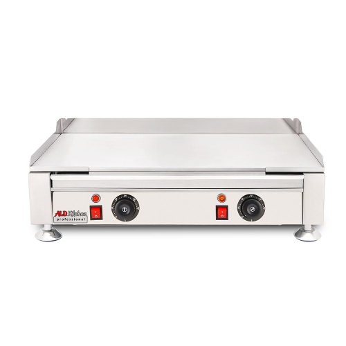 AP-413 Flat Top Griddle | Compact Teppanyaki Grill with Scapula | Manual Control | 110V