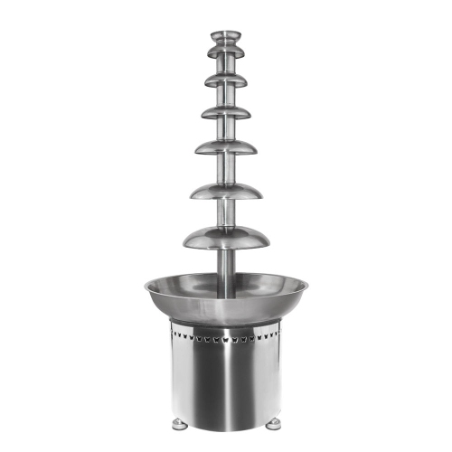A-CF7D Chocolate Fountain | 7-tier Stainless Steel Chocolate Fondue Fountain | 100 persons | Digital | 110V