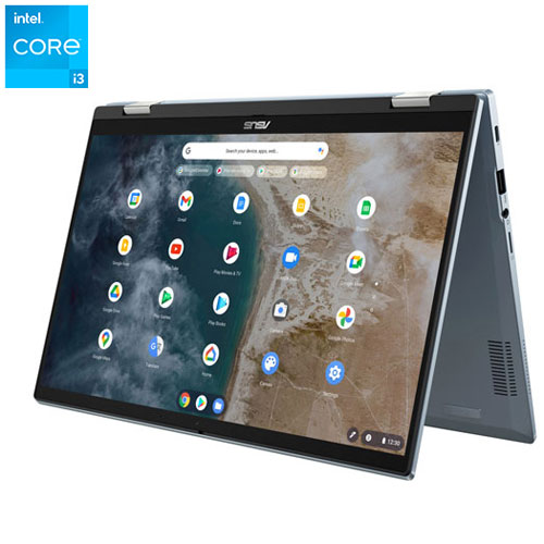 Chromebook à écran tactile 14 po Flip CX5 d'ASUS - Bleu IA