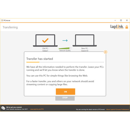 Laplink PCmover Professional 11 - 5 Uses - Digital Download
