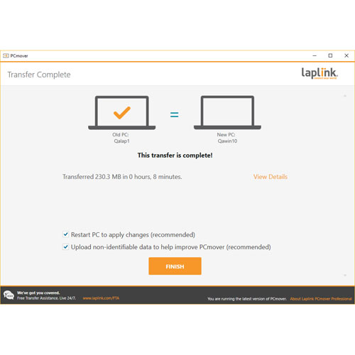 Laplink PCmover Professional 11 - 5 Uses - Digital Download
