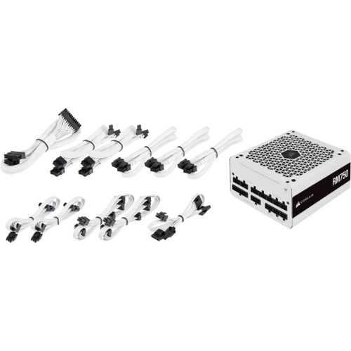 Corsair RPS0119 RM White Series RM750 - 750 Watt 80 PLUS Gold Fully Modular ATX PSU