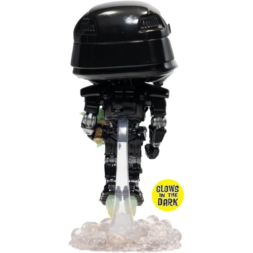 Pop Star Wars The Mandalorian 3.75 Inch Action Figure Exclusive - Dark Trooper with Grogu #488