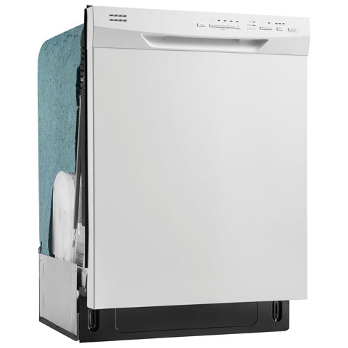 Insignia 24" 51dB Built-In Dishwasher with Stainless Steel Tub (NS-DWRF2WH3) - White - Only at Best Buy