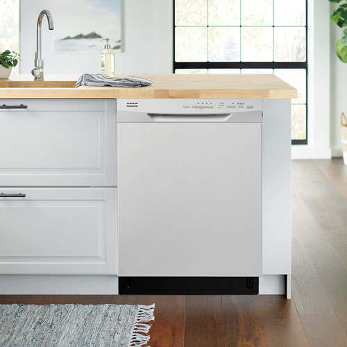 Insignia 24" 51dB Built-In Dishwasher with Stainless Steel Tub - White - Only at Best Buy