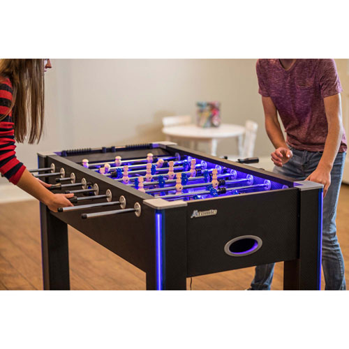 Atomic Azure 58" LED Foosball Table - Black