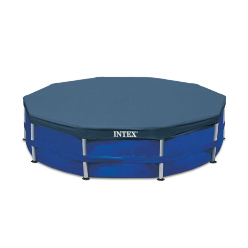 Intex 10ft Round Swimming Pool Cover & Easy Set 10ft x 30in Inflatable Pool