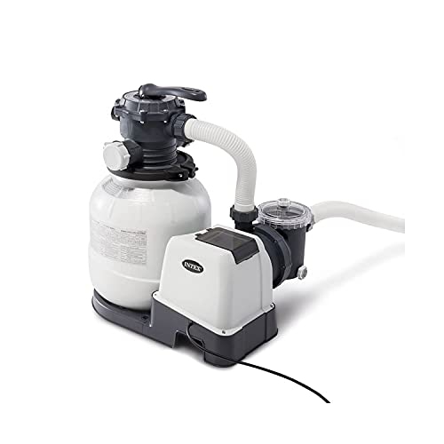INTEX  2100 Gph Above Ground Pool Filter Pump W/ Deluxe Pool Maintenance Kit In Sand