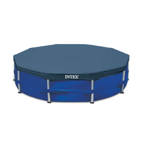 Intex Swimming Pool Maintenance Kit with Vacuum and Pole & 10? Round Pool Cover