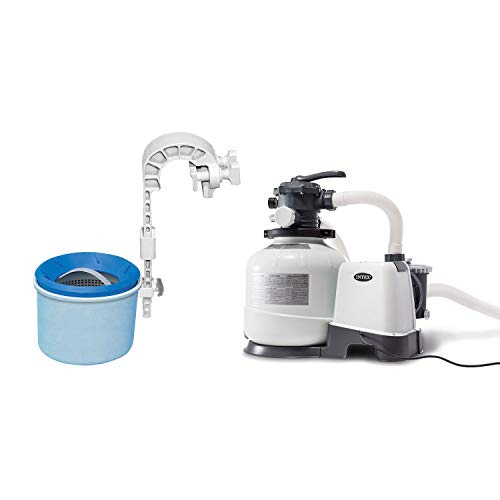 INTEX  3000 Gph Pool Filter Pump With Automatic Timer & Automatic Skimmer In Sand