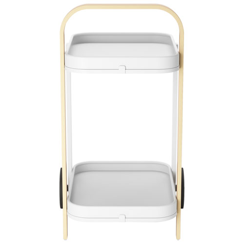 Umbra Bellwood Modern Serving Cart - White/Natural