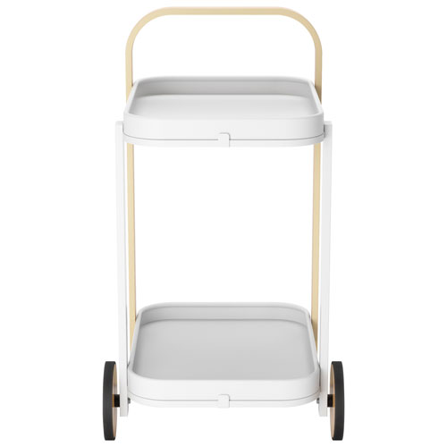 Umbra Bellwood Modern Serving Cart - White/Natural