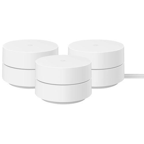 GOOGLE  Wifi Router With 2 Points - Snow - 3 Pack