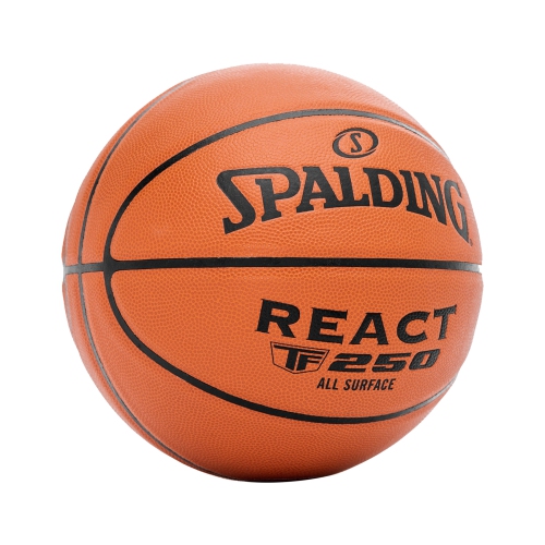 Spalding REACT TF-250 Basketball Composite - Ballon de Basket Pour Toute Surface, Taille Jeune 5