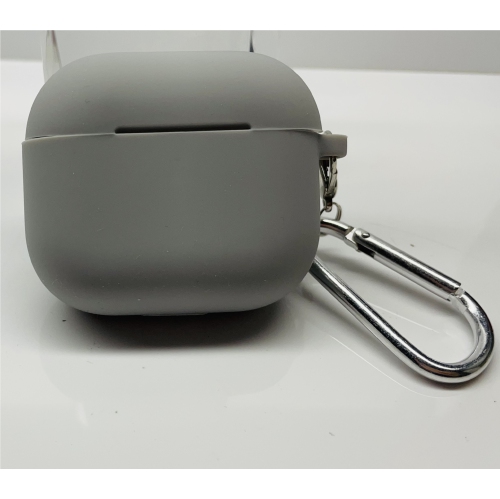 CC  Topsave Silicone Rubberized Soft Protect Case Cover for Airpod 3Rd Gen Combine With Hook(Convenient for Hanging) In Gray