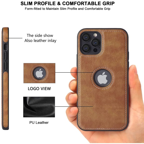 Brenda Retro Leather Case Anti-Knock Back Cover Soft TPU Business Shell Phone Case High Quality for iPhone 12 and 12 Pro (FREE SHIPPING)