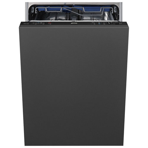 Smeg 24" 48dB Built-In Dishwasher with Third Rack (STU8623) - Black
