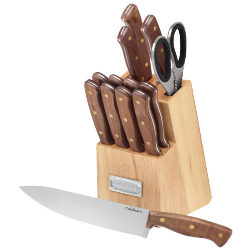 Cuisinart Walnut Triple Rivet 14-Piece Knife Block Set