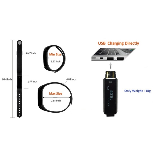 ULTREND Explorer - Bluetooth Fitness Tracker Smart Bracelet