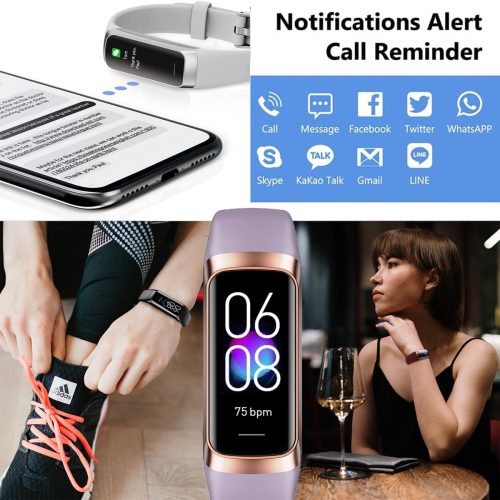 Heart Rate Fitness Tracker & Activity Smartwatch, Sports Bracelet with Sleep Monitor, Calorie Counter, Pedometer & IP67 Waterproof Wristband for Men