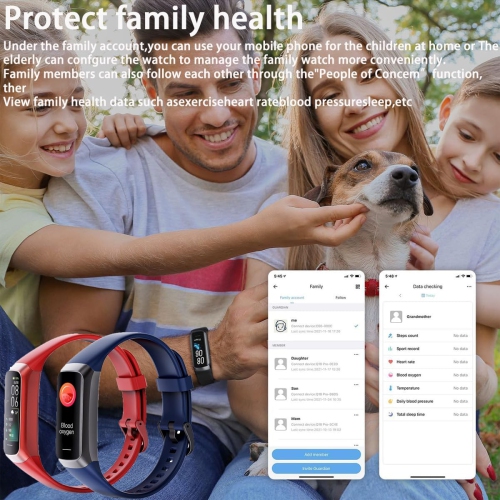 Heart Rate Fitness Tracker & Activity Smartwatch, Sports Bracelet with Sleep Monitor, Calorie Counter, Pedometer & IP67 Waterproof Wristband for Men