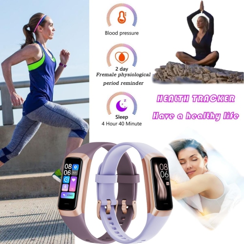 Moniteur d'activité et de fréquence cardiaque, montre intelligente, bracelet sport avec moniteur de sommeil, compteur de calories, podomètre et