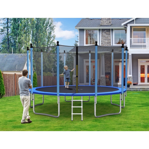 Patiojoy – trampolines de loisir approuvées par l'ASTM avec filet de protection 15ft, Jumping Exercise