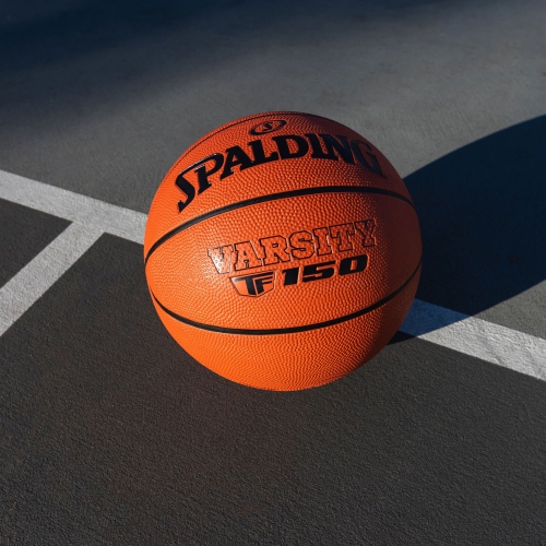 Spalding Varsity TF-150 Rubber Basketball, Indoor-Outdoor Performance Basketball, Intermediate Size 6