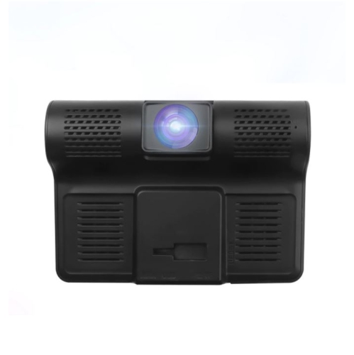 ULTREND Three-Way Car DVR Dashcam, 4"&nbsp;Dashcam pour voitures avec double objectif HD Car DVR Rearview et 1080P avant, 720P intérieur cabine et