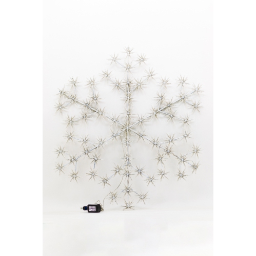 Hi-Line Gift Ltd 53In Cluster Snowflake Light with 804 Warm White Sparkling LED