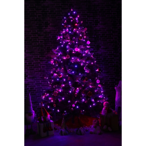 Hi-Line Gift Ltd Multi-Function Timed String Lights - 100 RGB LEDs with Remote