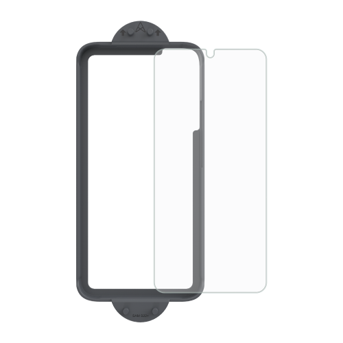 Protecteur d'écran incurvé ARMORGlass Pro 2,5 deniers d'AXS avec plateau d'installation pour Galaxy S22+ de Samsung