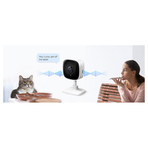 Caméra de surveillance intérieure Wi-Fi HD 1080p Tapo C100 de TP-Link - Blanc