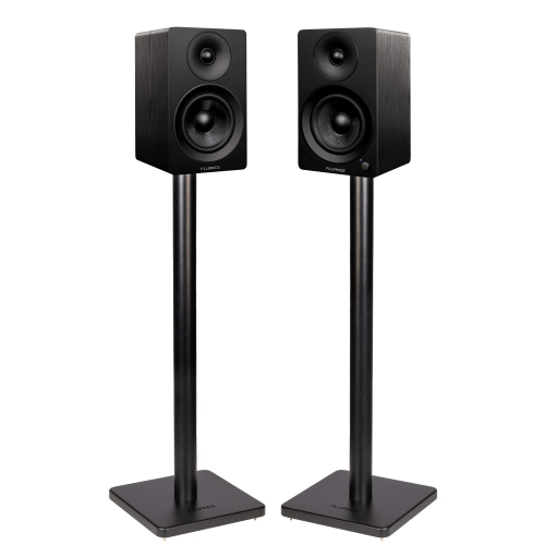 FLUANCE  Ai41 Powered 2-Way 2.0 Stereo Bookshelf Speakers With 5" Drivers 90W Amplifier for Turntable Bluetooth W/ Stands