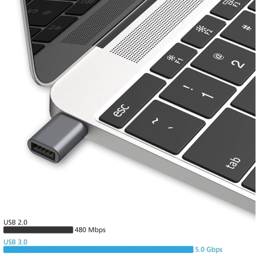 Adaptateur USB-C à USB 3.0, USB-C à USB, adaptateur Thunderbolt 4/3 à USB femelle OTG pour MacBook Pro 2021, MacBook Air 2020, iPad Pro 2021 et plus